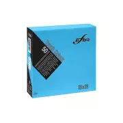 Ubrousky papírové INFIBRA 2vrs. 33x33cm tyrkys 50ks