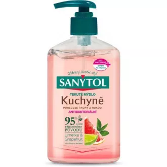 Mýdlo tekuté Sanytol kuchyně limetka a grapefruit 250ml Mýdlo tekuté Sanytol kuchyně limetka a grapefruit 250ml