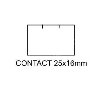 Etikety Contact 25x16mm bílé obdélníkové Etikety Contact 25x16mm bílé obdélníkové