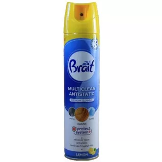 Leštěnka na nábytek Brait Multiclean antistatic lemon 300ml Leštěnka na nábytek Brait Multiclean antistatic lemon 300ml