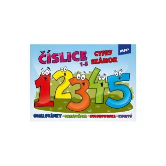 Omalovánky MFP Číslice 1-5 A5 Omalovánky MFP Číslice 1-5 A5
