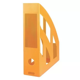 Box magazín zkosený plast transp. oranžový Box magazín zkosený plast transp. oranžový
