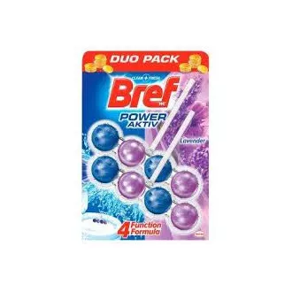 WC závěs kuličky Bref Power Aktiv Lavender 2x50g WC závěs kuličky Bref Power Aktiv Lavender 2x50g