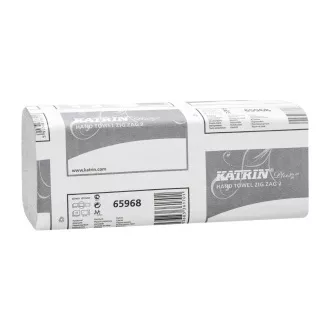 Ručníky pap. Z-Z Katrin Plus 2vrs. bílé celuloza 20x150ks=3000ks Ručníky pap. Z-Z Katrin Plus 2vrs. bílé celuloza 20x150ks=3000ks