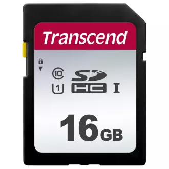 TRANSCEND SDHC karta 16GB 300S, UHS-I U1 (R:95/W:45 MB/s) TRANSCEND SDHC karta 16GB 300S, UHS-I U1 (R:95/W:45 MB/s)