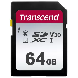 TRANSCEND SDXC karta 64GB 300S, UHS-I U3 V10 (R:100/W:25 MB/s) TRANSCEND SDXC karta 64GB 300S, UHS-I U3 V10 (R:100/W:25 MB/s)