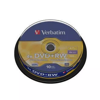 VERBATIM DVD+RW(10-Pack)Spindle4x/DLP/4.7GB VERBATIM DVD+RW(10-Pack)Spindle4x/DLP/4.7GB