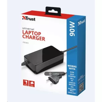 TRUST Univerzální napájecí adaptér pro notebooky Primo 90W-19V Laptop Charger TRUST Univerzální napájecí adaptér pro notebooky Primo 90W-19V Laptop Charger