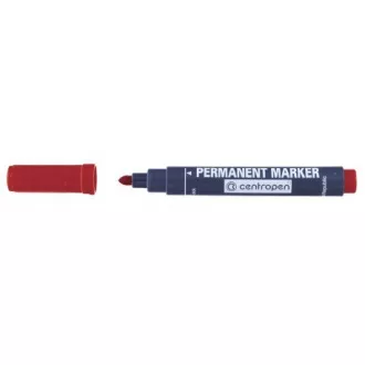 Popisovač Centropen 8510 permanent červený válcový hrot 2,5mm Popisovač Centropen 8510 permanent červený válcový hrot 2,5mm