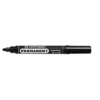 Popisovač Centropen 8510 permanent černý válcový hrot 2,5mm Popisovač Centropen 8510 permanent černý válcový hrot 2,5mm