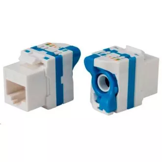Keystone Cat5E, UTP, samozařezávací se zámkem, bílý Keystone Cat5E, UTP, samozařezávací se zámkem, bílý