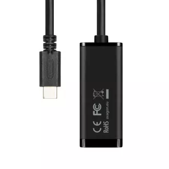 AXAGON ADE-SRC, USB-C 3.2 Gen 1 - Gigabit Ethernet síťová karta, auto instal, černá AXAGON ADE-SRC, USB-C 3.2 Gen 1 - Gigabit Ethernet síťová karta, auto instal, černá