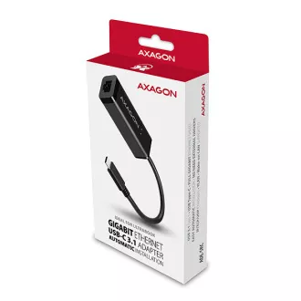 AXAGON ADE-SRC, USB-C 3.2 Gen 1 - Gigabit Ethernet síťová karta, auto instal, černá AXAGON ADE-SRC, USB-C 3.2 Gen 1 - Gigabit Ethernet síťová karta, auto instal, černá