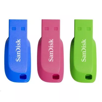 SanDisk Flash Disk 16GB Cruzer Blade (3-pack, 3x 16GB) USB 2.0, modrá, zelená, růžová SanDisk Flash Disk 16GB Cruzer Blade (3-pack, 3x 16GB) USB 2.0, modrá, zelená, růžová