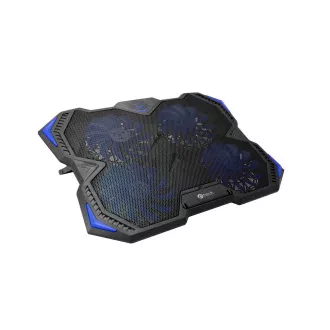 C-TECH chladící podložka pod NTB Zefyros (GCP-01B), casual gaming, 17, 3", modré podsvícení, regulace otáček