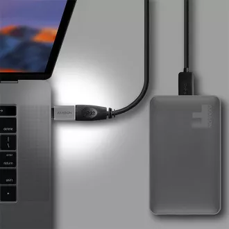 AXAGON RUCM-AFA, redukce USB-C (M) -> USB-A (F), USB 3.2 Gen 2, 3A, ALU AXAGON RUCM-AFA, redukce USB-C (M) -> USB-A (F), USB 3.2 Gen 2, 3A, ALU