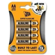 JCB SUPER alkalická baterie LR06, blistr 4 ks