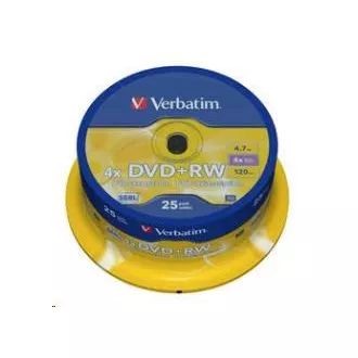 VERBATIM DVD+RW(25-Pack)Spindle/4x/DLP/4.7GB