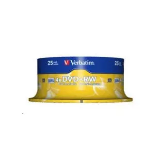 VERBATIM DVD+RW(25-Pack)Spindle/4x/DLP/4.7GB