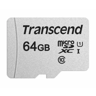 TRANSCEND MicroSDXC karta 64GB 300S, UHS-I U1 + adaptér TRANSCEND MicroSDXC karta 64GB 300S, UHS-I U1 + adaptér