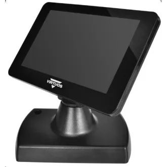 Virtuos 7" LCD barevný zákaznický displej Virtuos SD700F, USB, černý Virtuos 7" LCD barevný zákaznický displej Virtuos SD700F, USB, černý