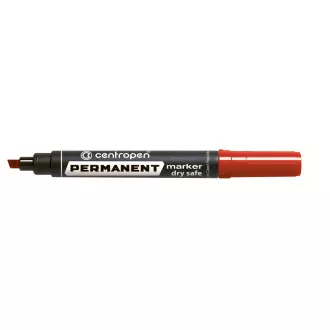 Popisovač Centropen 8516 permanent červený klínový hrot 2-5mm Popisovač Centropen 8516 permanent červený klínový hrot 2-5mm