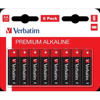 VERBATIM Alkalické baterie AA, 8 PACK, LR6 VERBATIM Alkalické baterie AA, 8 PACK, LR6