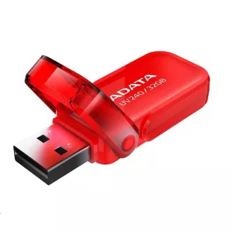 ADATA Flash Disk 32GB UV240, USB 2.0 Dash Drive, červená ADATA Flash Disk 32GB UV240, USB 2.0 Dash Drive, červená