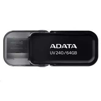 ADATA Flash Disk 64GB UV240, USB 2.0 Dash Drive, černá ADATA Flash Disk 64GB UV240, USB 2.0 Dash Drive, černá