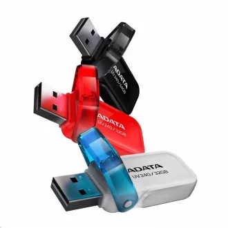 ADATA Flash Disk 64GB UV240, USB 2.0 Dash Drive, černá ADATA Flash Disk 64GB UV240, USB 2.0 Dash Drive, černá