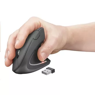 TRUST Myš Verto wireless ergonomic mouse USB, black (černá) TRUST Myš Verto wireless ergonomic mouse USB, black (černá)