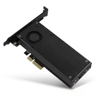 AXAGON PCEM2-DC, PCIe x4 - M.2 NVMe M-key + SATA B-key slot adaptér, chladič, LP AXAGON PCEM2-DC, PCIe x4 - M.2 NVMe M-key + SATA B-key slot adaptér, chladič, LP