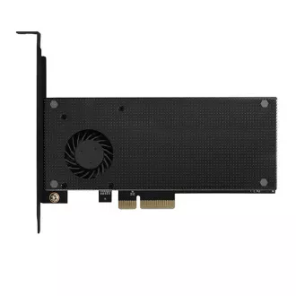AXAGON PCEM2-DC, PCIe x4 - M.2 NVMe M-key + SATA B-key slot adaptér, chladič, LP AXAGON PCEM2-DC, PCIe x4 - M.2 NVMe M-key + SATA B-key slot adaptér, chladič, LP