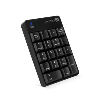 CONNECT IT NumCALC bezdrátová numerická klávesnice, (+ 1x AAA baterie zdarma), ČERNÁ CONNECT IT NumCALC bezdrátová numerická klávesnice, (+ 1x AAA baterie zdarma), ČERNÁ