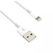C-TECH kabel USB 2.0 Lightning (IP5 a vyšší) nabíjecí a synchronizační kabel, 1m, bílý