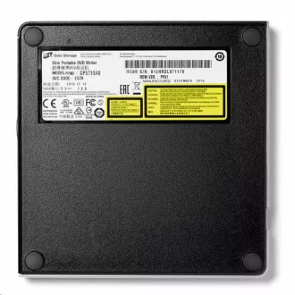 HITACHI LG - externí mechanika DVD-W/CD-RW/DVD±R/±RW/RAM GP57ES40, Slim, Silver, box+SW HITACHI LG - externí mechanika DVD-W/CD-RW/DVD±R/±RW/RAM GP57ES40, Slim, Silver, box+SW