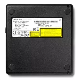 HITACHI LG - externí mechanika DVD-W/CD-RW/DVD±R/±RW/RAM GP60NS60, Slim, Silver, box+SW HITACHI LG - externí mechanika DVD-W/CD-RW/DVD±R/±RW/RAM GP60NS60, Slim, Silver, box+SW