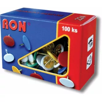 Připináčky 10mm 100ks 224 mix barev Ron Připináčky 10mm 100ks 224 mix barev Ron