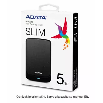 ADATA Externí HDD 2TB 2, 5" USB 3.1 AHV320, bílý ADATA Externí HDD 2TB 2, 5" USB 3.1 AHV320, bílý