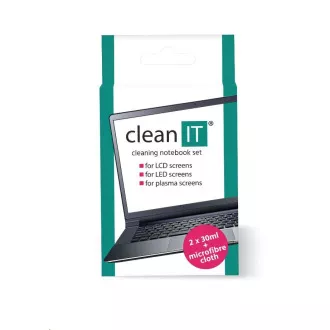 CLEAN IT čisticí roztok na obrazovky s utěrkou, 2x30ml CLEAN IT čisticí roztok na obrazovky s utěrkou, 2x30ml