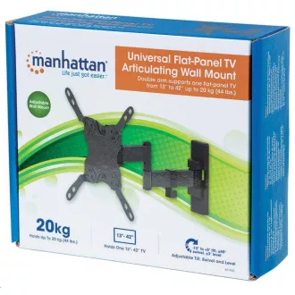 MANHATTAN Nástěnný držák TV, univerzální, 13” až 42”