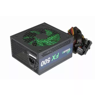 EVOLVEO FX 500, zdroj 500W ATX, 14cm, tichý, 80+ White, záruka 3 roky, černý