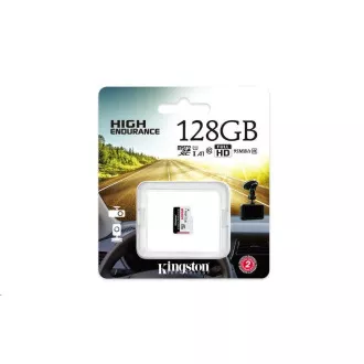 Kingston MicroSDXC karta 128GB High Endurance, 95R Class 10 UHS-I U1 Kingston MicroSDXC karta 128GB High Endurance, 95R Class 10 UHS-I U1