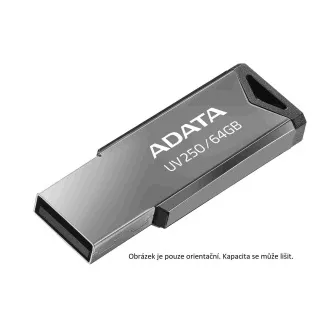 ADATA Flash Disk 32GB UV250, USB 2.0 Dash Drive, tmavě stříbrná ADATA Flash Disk 32GB UV250, USB 2.0 Dash Drive, tmavě stříbrná