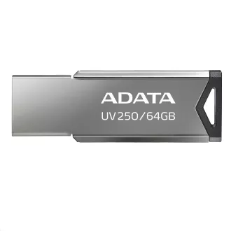 ADATA Flash Disk 64GB UV250, USB 2.0 Dash Drive, stříbrná ADATA Flash Disk 64GB UV250, USB 2.0 Dash Drive, stříbrná
