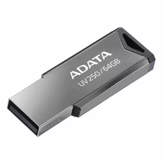 ADATA Flash Disk 64GB UV250, USB 2.0 Dash Drive, stříbrná ADATA Flash Disk 64GB UV250, USB 2.0 Dash Drive, stříbrná
