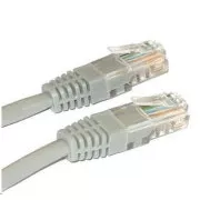 Patch kabel Cat6, UTP - 0, 25m, šedý