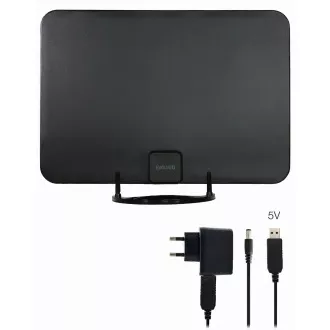 EVOLVEO Xany 2A, 230/5V, aktivní pokojová anténa FM/DAB+/DVB-T2, filtr LTE, 4G, 5G EVOLVEO Xany 2A, 230/5V, aktivní pokojová anténa FM/DAB+/DVB-T2, filtr LTE, 4G, 5G