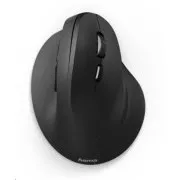 Hama vertikální ergonomická bezdrátová myš EMW-500, 6 tlačítek, černá