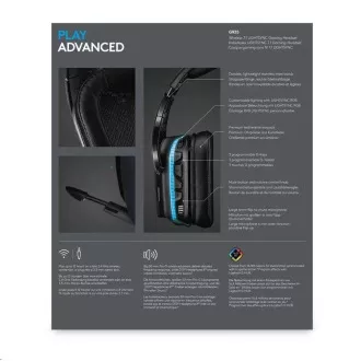 Logitech herní sluchátka G935, Wireless 7.1, LIGHTSYNC Gaming Headset - EMEA Logitech herní sluchátka G935, Wireless 7.1, LIGHTSYNC Gaming Headset - EMEA